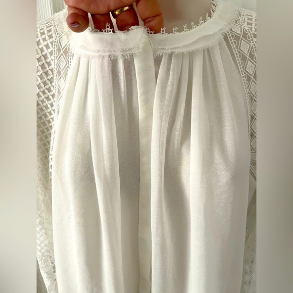 Kobi Halperin Daniela Lace Silk Blouse in size small - Picture 7 of 13